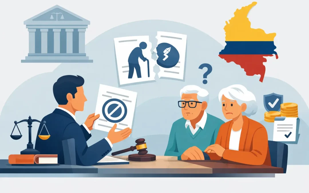 Abogado para reclamar pensión negada en Colombia